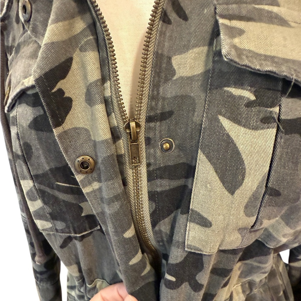 Fate Camouflage Utility Anorak Jacket Camo Military Grunge Anorak Size Small - Picture 7 of 16